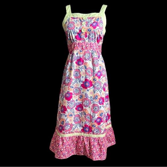 Hanna Andersson Dresses & Skirts - NWT Hanna Anderson | Multi Pattern Cotton Floral  Empire Waist Dress | Size 14